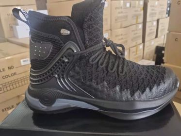 Flying Woven Light Work Shoes, Protective Work Shoes (Option: Black-40)